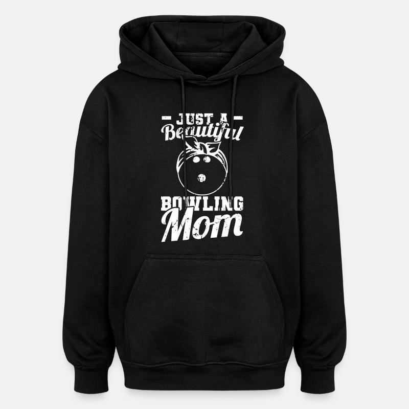 Maman quilleur - Sweat à capuche oversize unisexe - noir