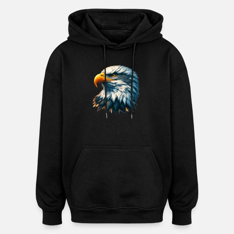 Eagle - Oversized Unisex Hoodie - black