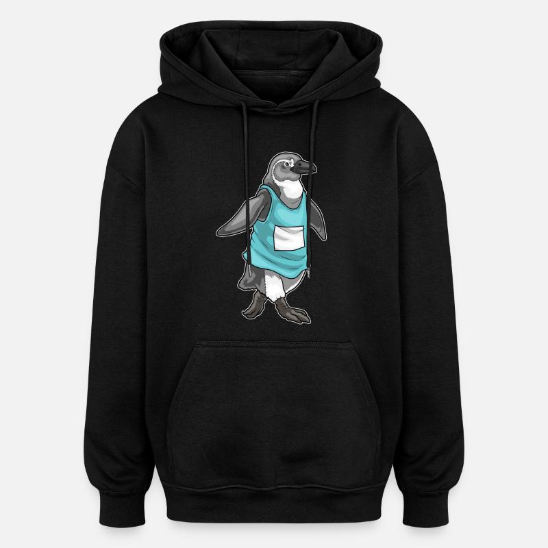 Penguin Jogger Jogging Sport - Sweat à capuche oversize unisexe - noir