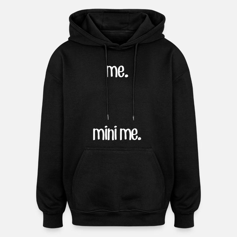 Moi et M Moi - Sweat à capuche oversize unisexe - noir