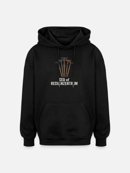 Leiter Vom Rechenzentrum Gartenarbeit Gärtner - Oversized Unisex Hoodie - Schwarz