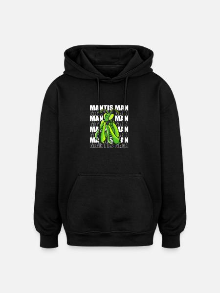 Gottesanbeter Gottesanbeterin Mantis - Oversized Unisex Hoodie - Schwarz