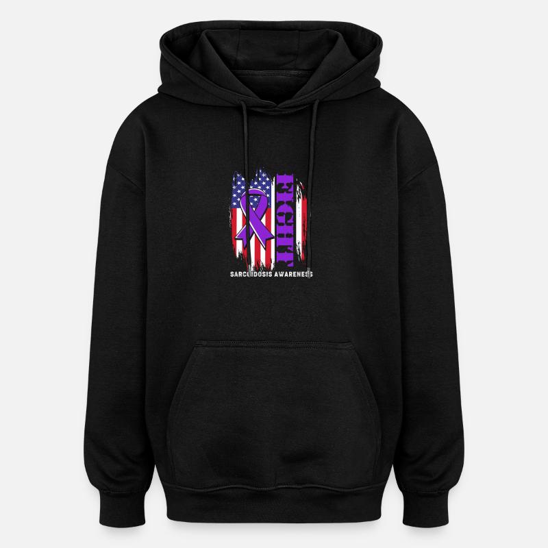 Sarkoidose - Oversized Unisex Hoodie - Schwarz