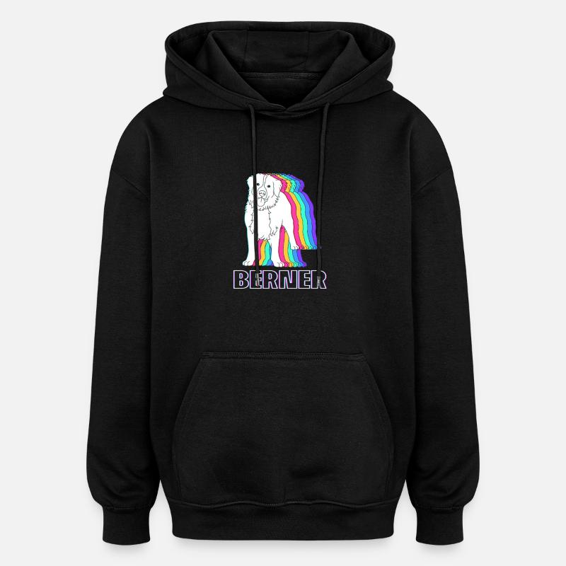 Berner Sennenhund - Oversized Unisex Hoodie - Schwarz