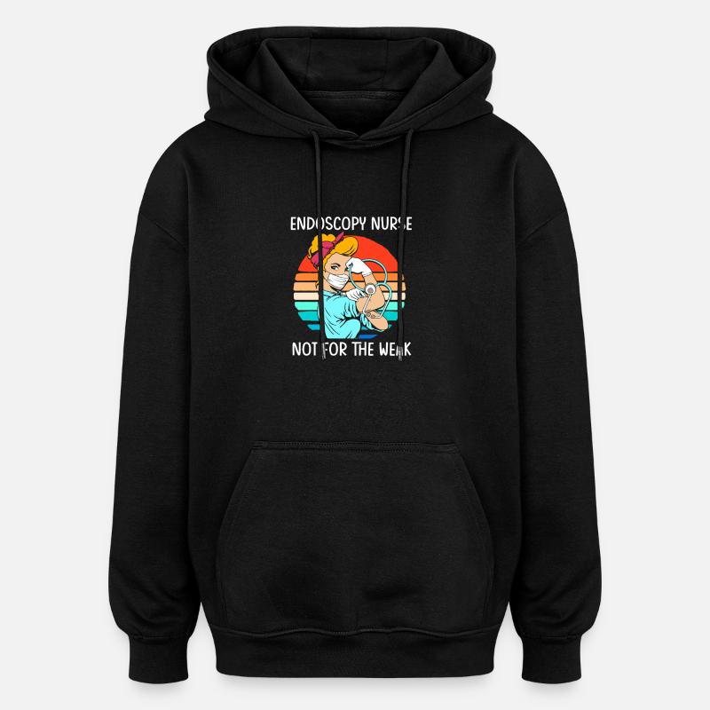 Gastro-entérologie - Sweat à capuche oversize unisexe - noir