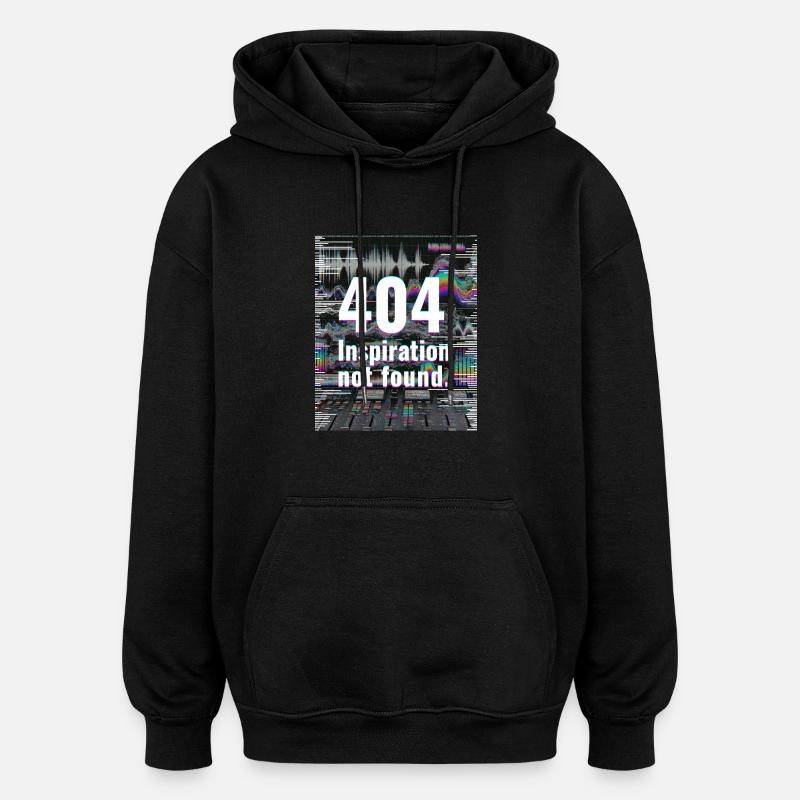 404 Inspiration not found - Sweat à capuche oversize unisexe - noir