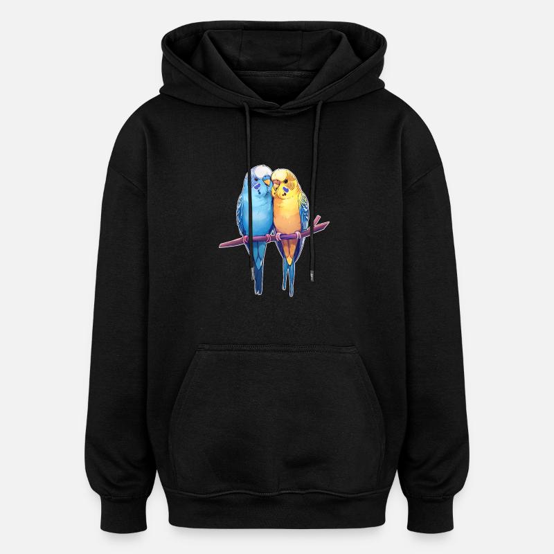 Budgies - Oversized Unisex Hoodie - black