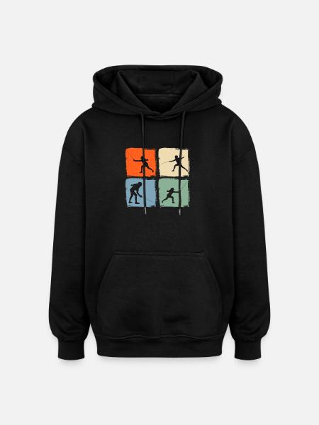 Fencing Fencing - Oversized Unisex Hoodie - black