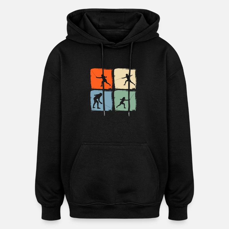 Clôture Clôture - Sweat à capuche oversize unisexe - noir