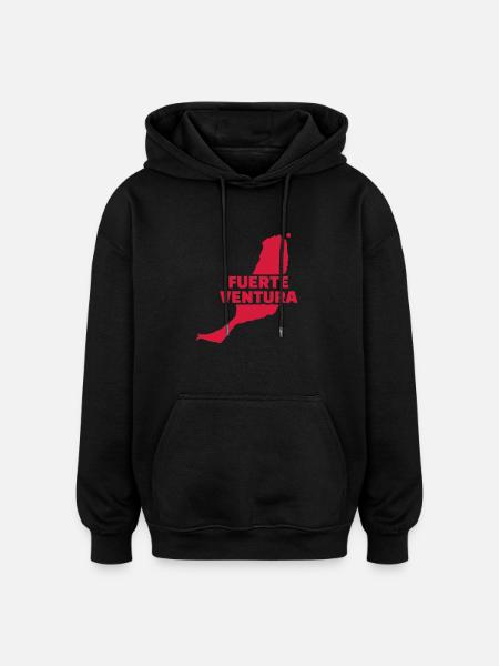 Fuerteventura - Oversized uniseks hoodie - zwart