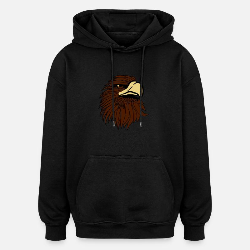 Eagle Bald Eagle - Oversized Unisex Hoodie - black