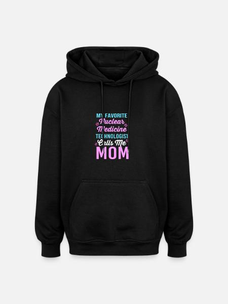 Nuclear Nuclear Medicine Atomic Radiology - Oversized Unisex Hoodie - black