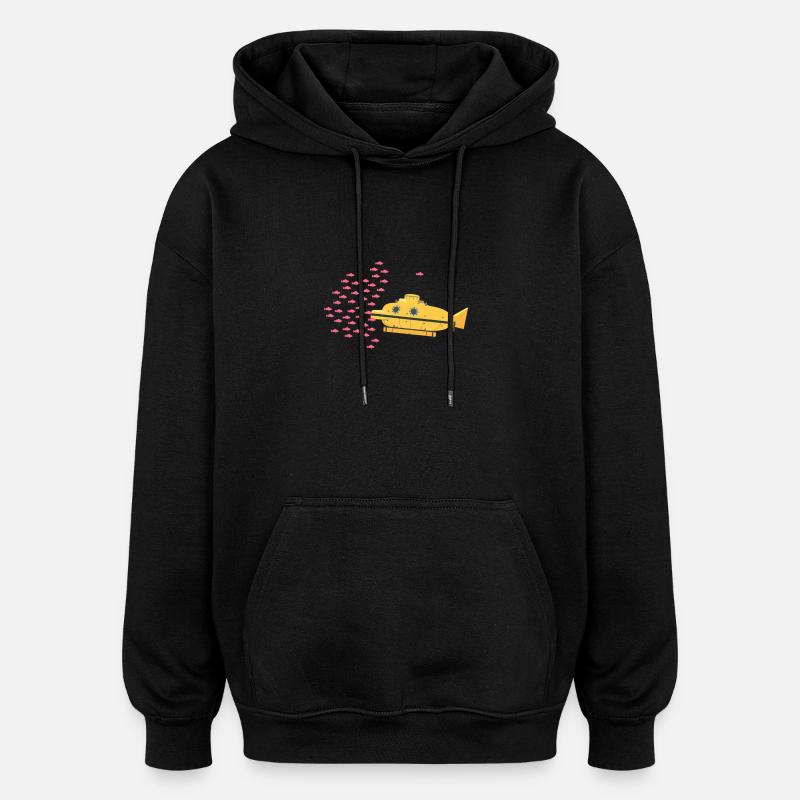Bellafonte - Oversized Unisex Hoodie - Schwarz