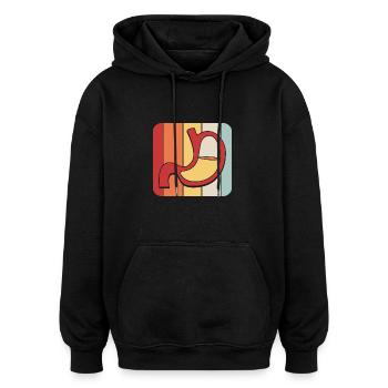 Gastroenterologie - Oversized Unisex Hoodie - Schwarz - Vorne - Noah (186cm)