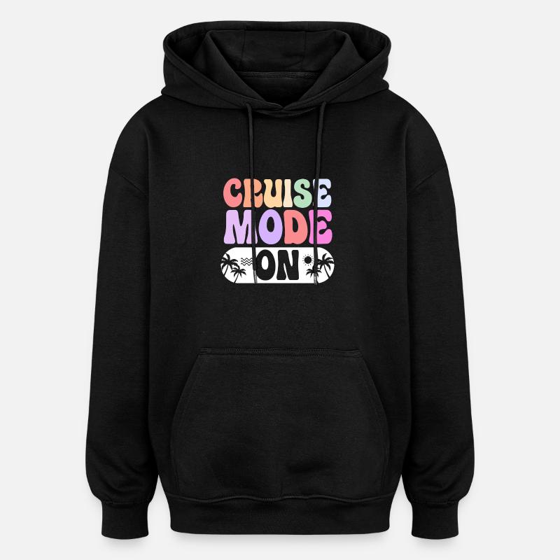 Bateau de croisière - Sweat à capuche oversize unisexe - noir