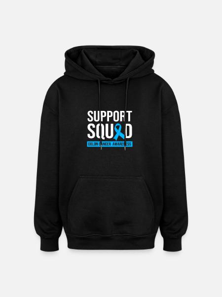Colon, Cancer, Large Intestine - Oversized Unisex Hoodie - black