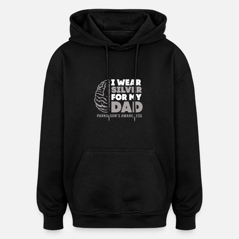 Maladie de Parkinson - Sweat à capuche oversize unisexe - noir