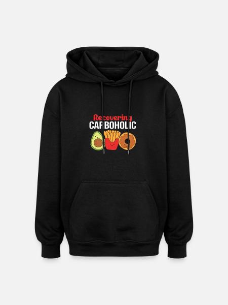 Keto Diet - Oversized Unisex Hoodie - black