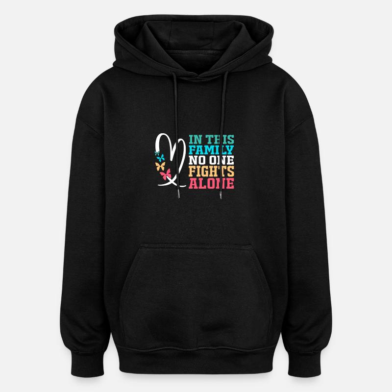 Hirnschlag Schlaganfall - Oversized Unisex Hoodie - Schwarz