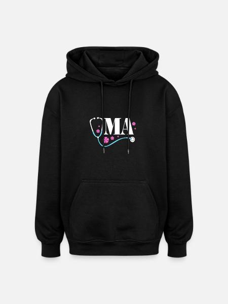 Médecin MFA - Sweat à capuche oversize unisexe - noir