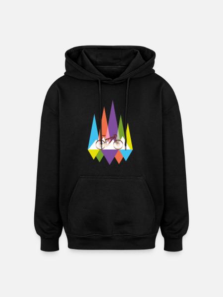 MTB Mountainbike - Oversized Unisex Hoodie - Schwarz