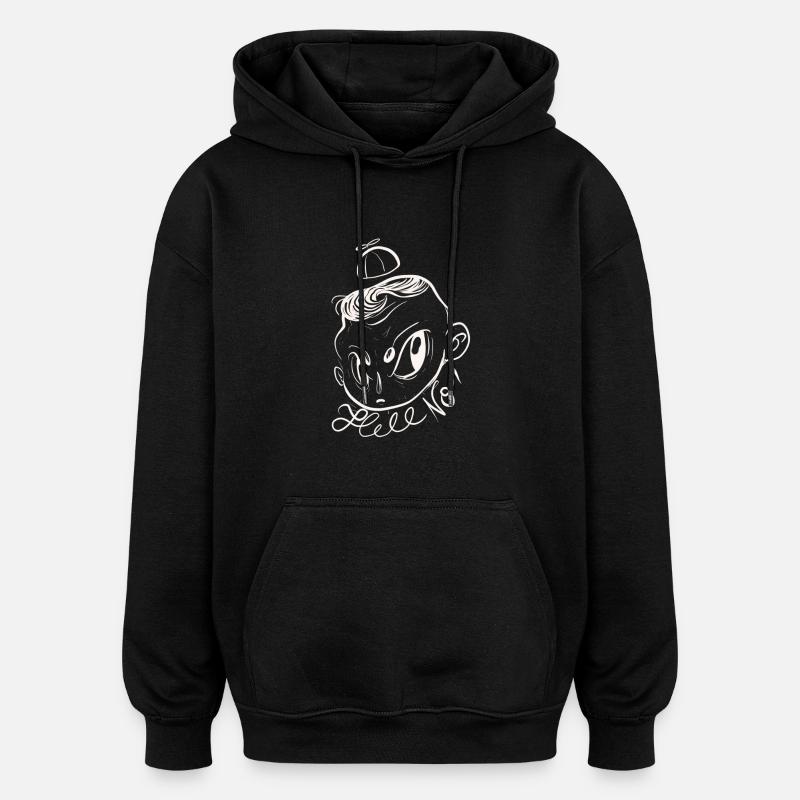 Hell no - Oversized Unisex Hoodie - black