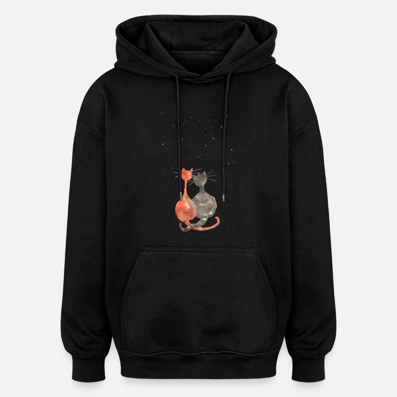 Nous sommes étonnés - Sweat à capuche oversize unisexe - noir
