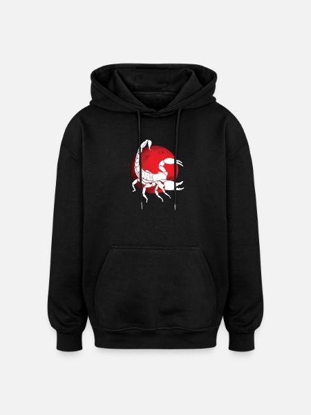 Scorpio zodiac sign - Oversized Unisex Hoodie - black
