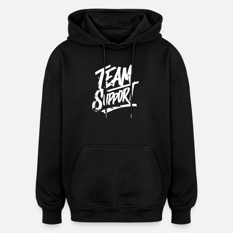 Team Support Association - Oversized Unisex Hoodie - black