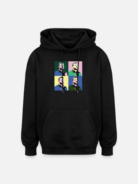 Zelensky Pop-Art - Oversized Unisex Hoodie - black