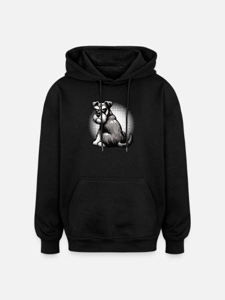 Schnauzer Giant Schnauzer Schnauzer Owner - Oversized Unisex Hoodie - black