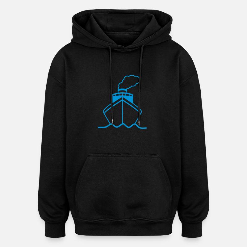 steamboat - Sweat à capuche oversize unisexe - noir