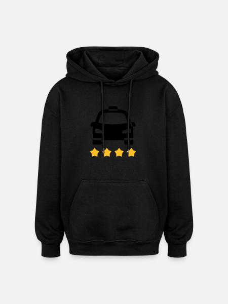Taxi - Oversized Unisex Hoodie - Schwarz