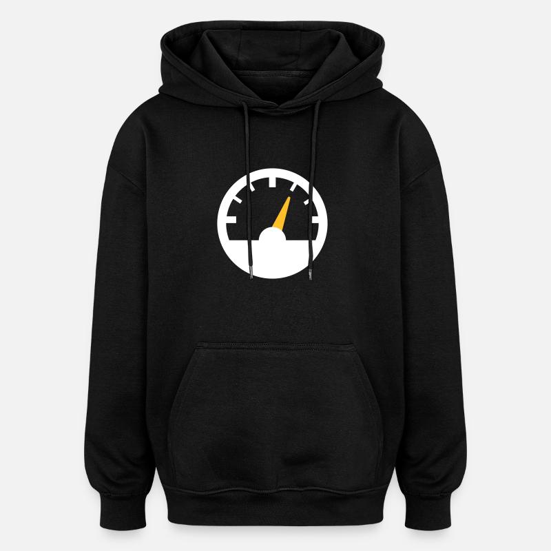 Compteur de vitesse - Sweat à capuche oversize unisexe - noir