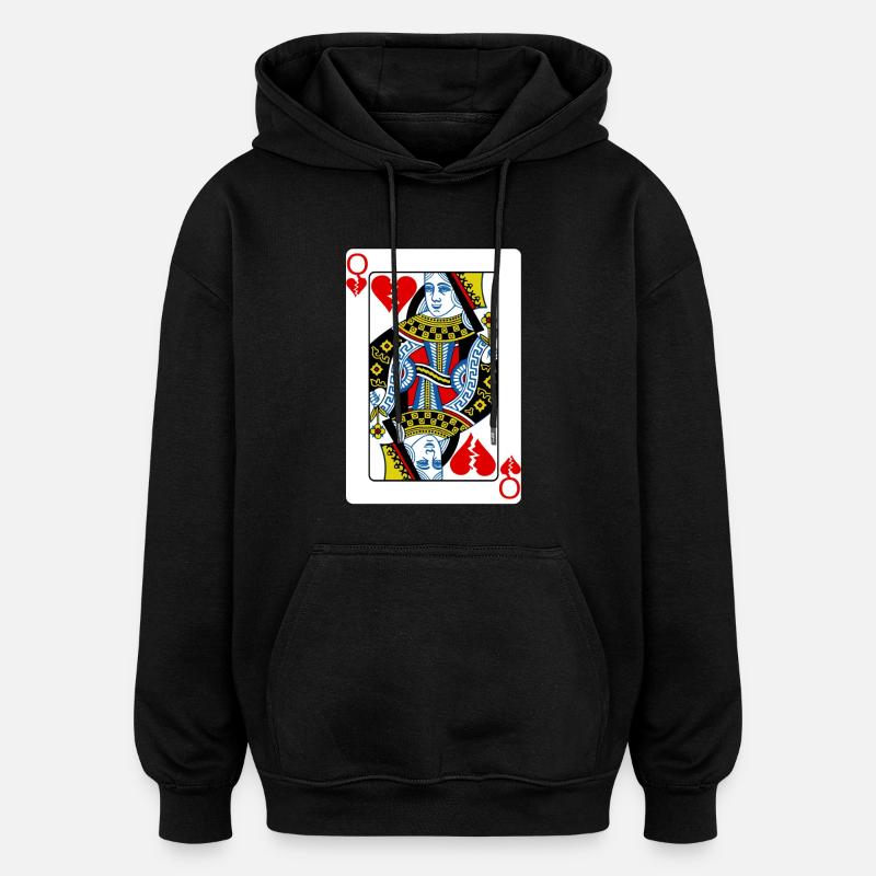 reine Heartbreaker - Sweat à capuche oversize unisexe - noir