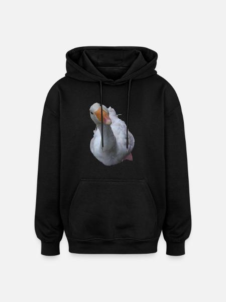 Gans - Oversized Unisex Hoodie - Schwarz