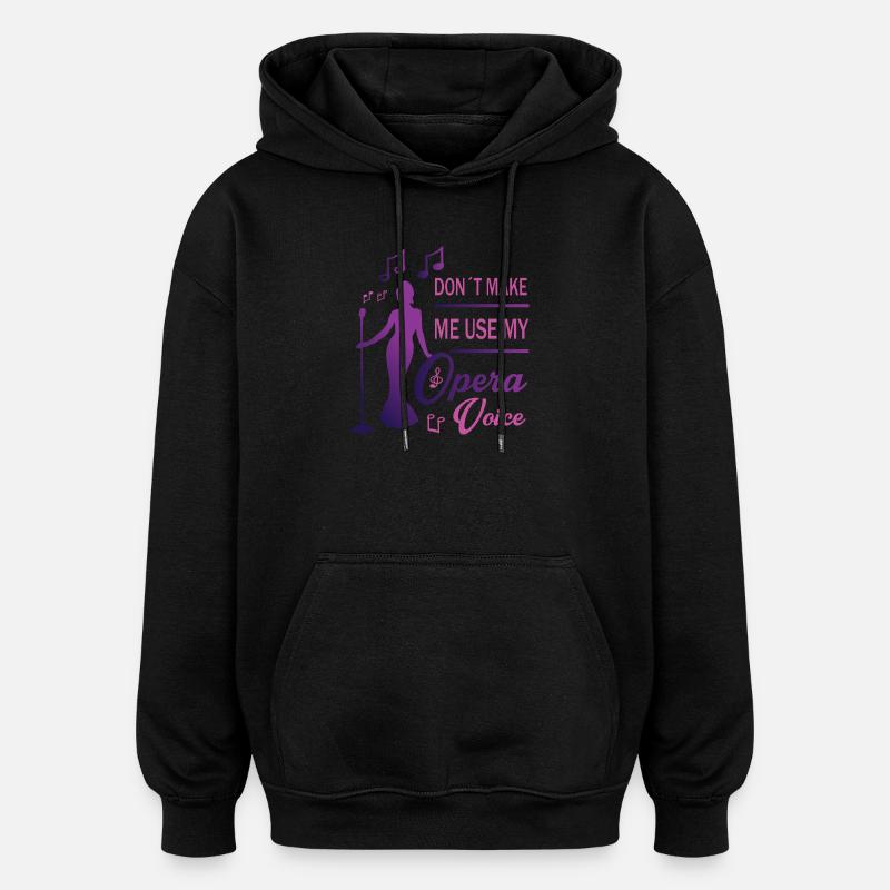 Loud voice - Oversized Unisex Hoodie - black