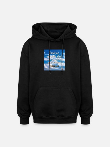 Proverbs16:3 - Oversized Unisex Hoodie - black
