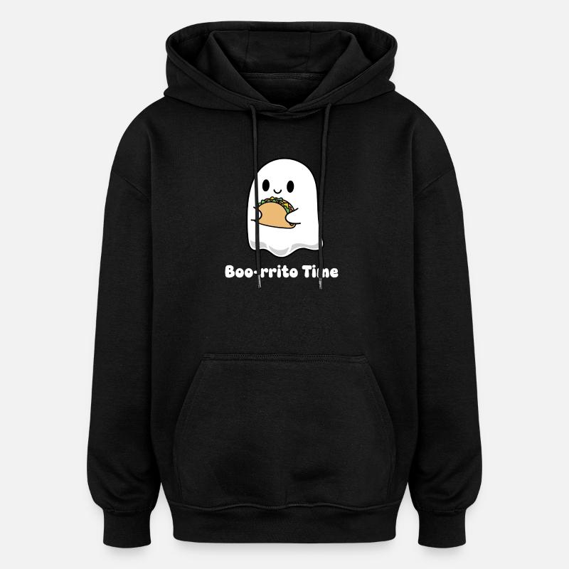 Boorito Taco Ghost - Oversized Unisex Hoodie - black