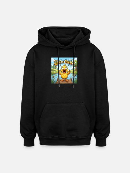 What the Quack!? - Oversized Unisex Hoodie - black