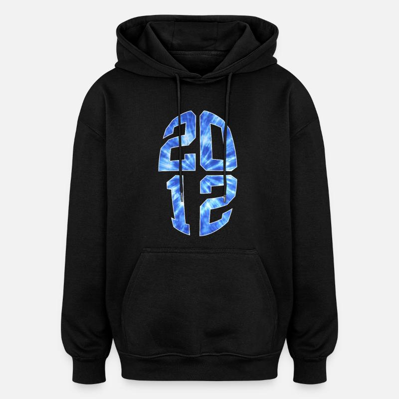 14 ANS 2012 14E ANNIVERSAIRE - Sweat à capuche oversize unisexe - noir