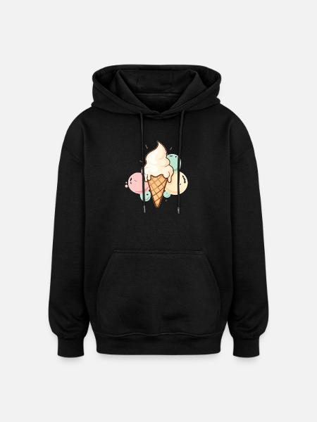 Bullet by bullet happy - Oversized Unisex Hoodie - black