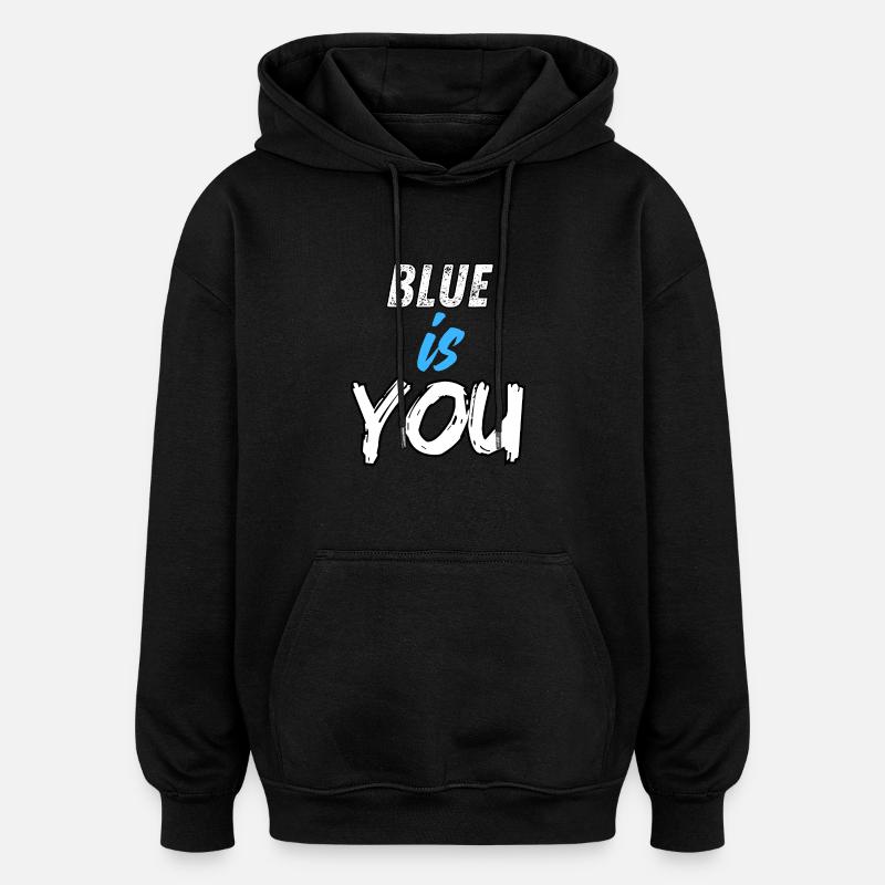 BLEU, C’EST VOUS - Sweat à capuche oversize unisexe - noir