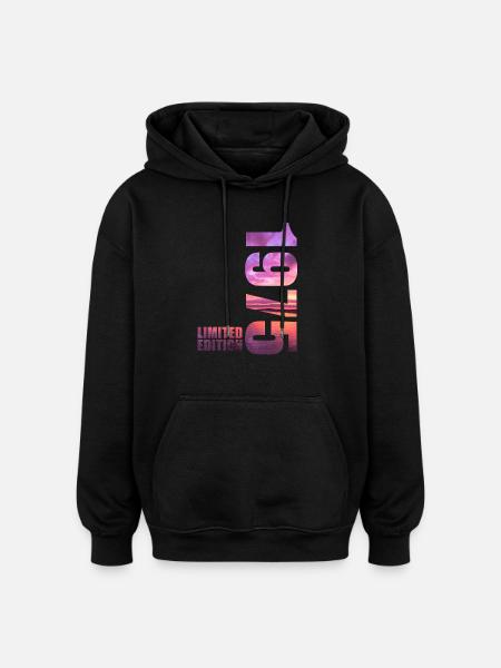 1975 Limited Edition - Oversized Unisex Hoodie - black
