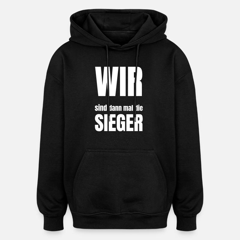 NOUS sommes les gagnants - Sweat à capuche oversize unisexe - noir