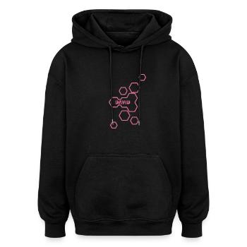 Gift for David - Oversized Unisex Hoodie - black - Front - Noah (186cm)