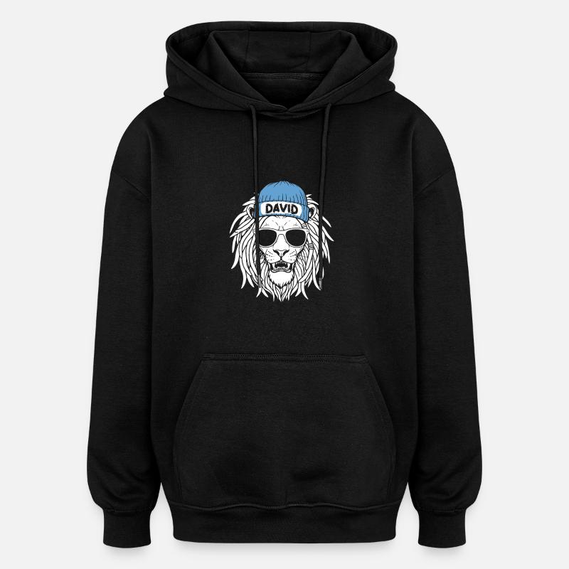 Leo David - Oversized Unisex Hoodie - black
