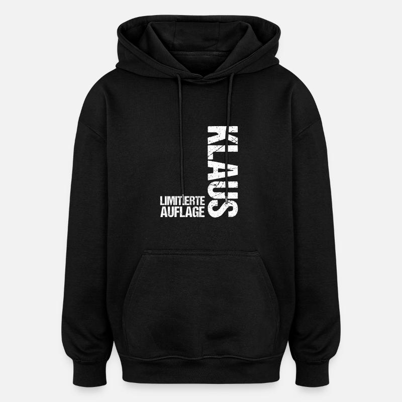 Klaus - Oversized Unisex Hoodie - black