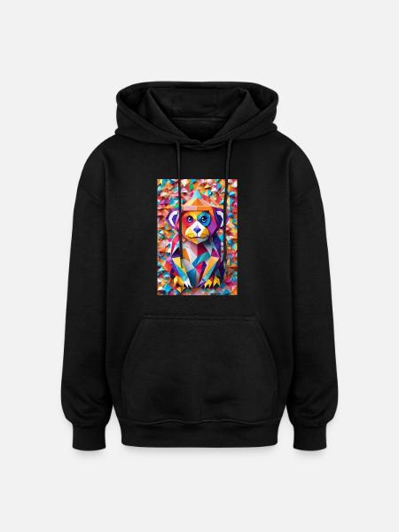 Baby Monkey - Oversized Unisex Hoodie - black