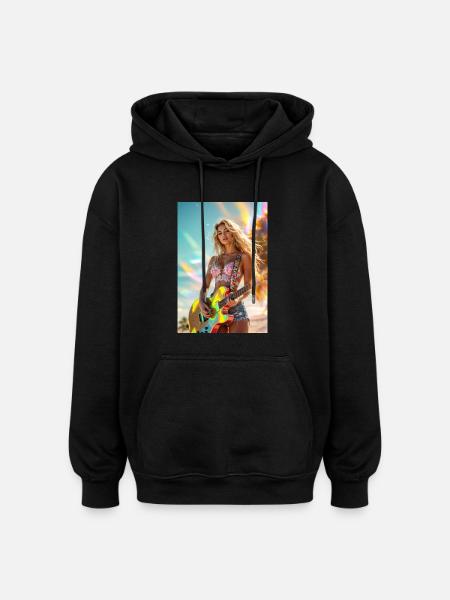 Luna Sunshine - Oversized Unisex Hoodie - black